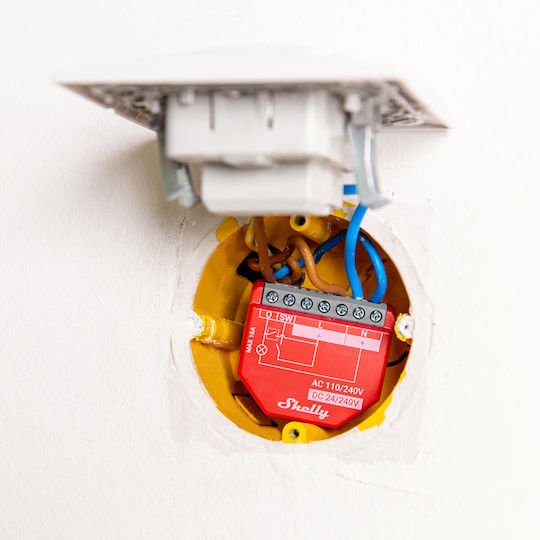 Shelly 1PM Gen4 Intermediate Switch 1 Channel Wi-Fi Bluetooth ZigBee & RF 16A With Neutral 4 Pieces
