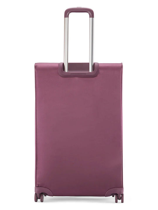 Calvin Klein Jacquard Großer Reisekoffer Pink mit 4 Räder Höhe 77cm