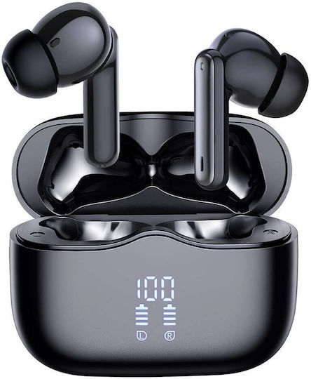 Techsuit VelarX One In-Ear Bluetooth-Freisprecheinrichtung Kopfhörer mit Ladeetui Schwarz