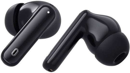 Techsuit WaveBeat 100 In-ear Bluetooth Handsfree Ακουστικά με Θήκη Φόρτισης Μαύρα