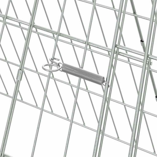 vidaXL 42019226 Metallischer Käfig für Kaninchen 650cmx55cmx55cmcm.