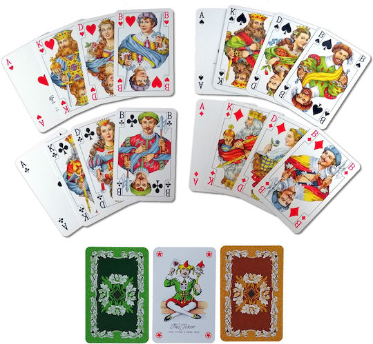 Piatnik Τράπουλα 1τμχ για Poker Πράσινη