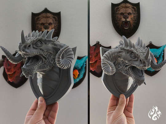 Monster Trophies Red Dragon Wall Decoration Thematic Dungeons Dragons