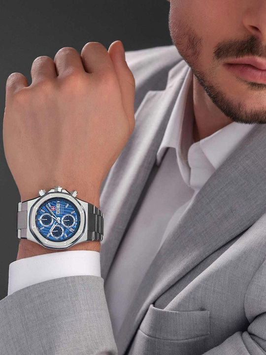 Swiss Military Hanowa Watch Automatic with Metal Bracelet Swiss Military Hanowa Watch Automatic with Metal Bracelet