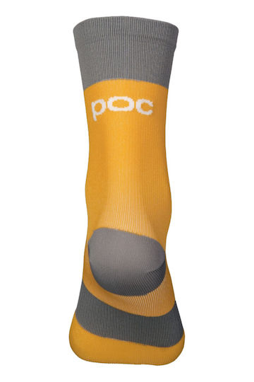 Poc Youth Lure Mtb Cycling Socks Grey Orange