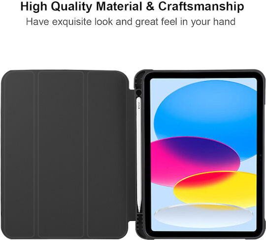 Apple iPad 11 (2025) Stifthalter TPU Silikon Smart Cover – Schwarz