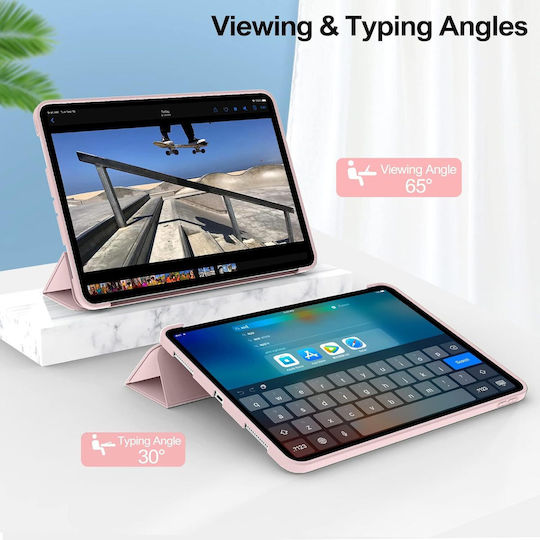 Husă Samsung Galaxy Tab A11 Plus 11" Tpu Silicon Ultra Slim Smart Cover – Roz