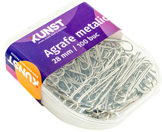 Set Metal Staples Kunst 28 Mm 100 Pieces