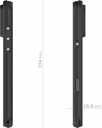 Ghostek Nautical Slim 360 Full Cover Πλαστικό / Σιλικόνης 2mm Αδιάβροχο Μαύρο (iPhone 17 Pro)