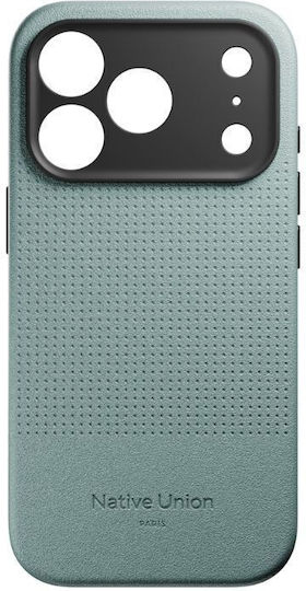 Native Union Back Cover Piele Verde iPhone 18 Pro / 17 Pro