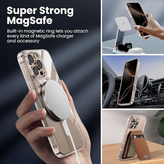 Tech-Protect Back Cover Plastic / Silicone Transparent (iPhone 16 Pro)