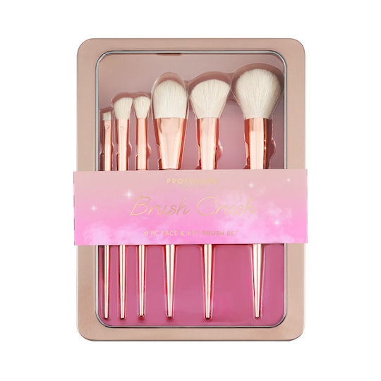 Profusion Cosmetics Set cu Pensule de Machiaj pentru Conturare din Păr Sintetic 6buc