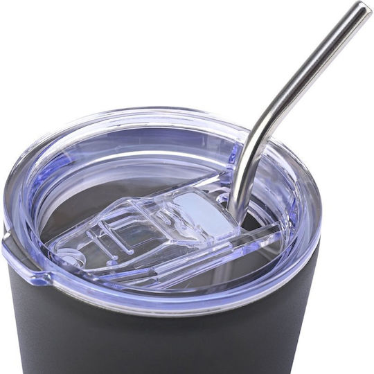 Homely Thermosflasche Tasse 400ml Mitternachts-Schwarz
