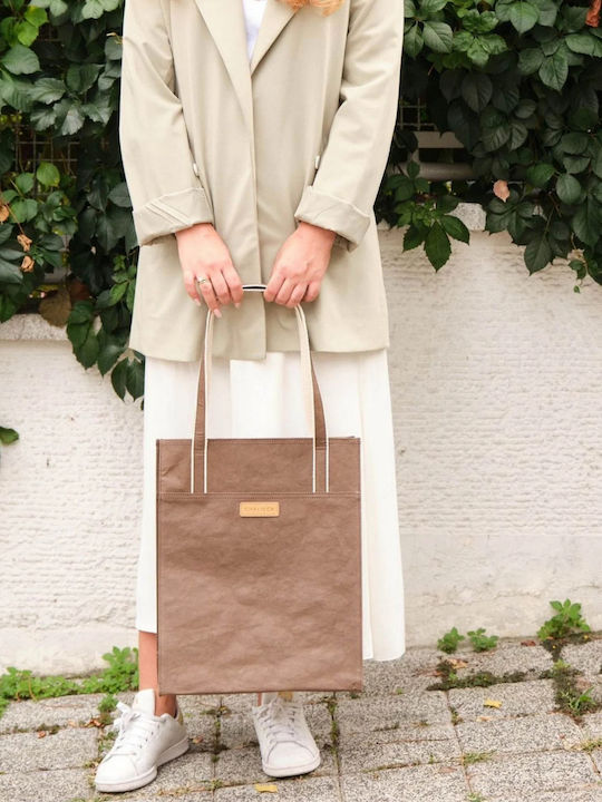Chalicca City Tote Bag Dark Brown