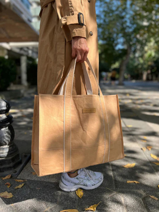 Chalicca On Go Large Tote Bag Brown