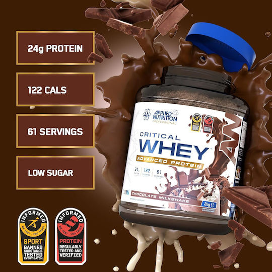 Applied Nutrition Critical Whey Protein Whey Gluten Free with Flavor Chocolate Milkshake 2kg