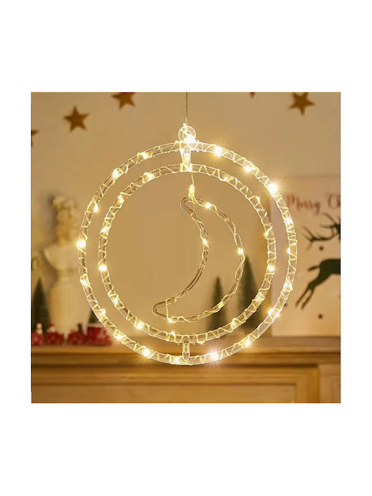 Weihnachtsbaumschmuck Leuchtendes 3d LED Dekoratives Hängendes Mond 2 Stück 272308 Warm Weiß Weihnachtsbaumschmuck Leuchtendes 3d LED Dekoratives Hängendes Mond 2 Stück 272308 Warm Weiß