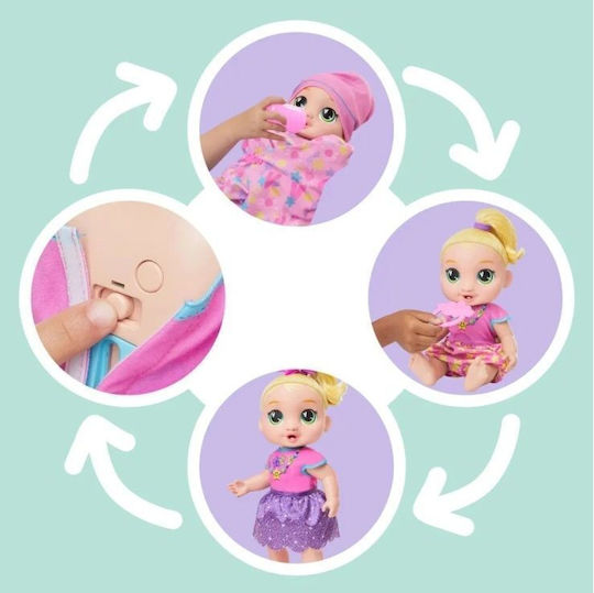 Hasbro Baby Alive Σετ με Μωρό Κούκλα Baby Grows Up Lala για 3+ Ετών 14 εκ.