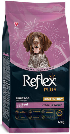 Reflex Plus 12kg Trockenfutter für erwachsene Hunde mittlerer & großer Rassen mit Rindfleisch