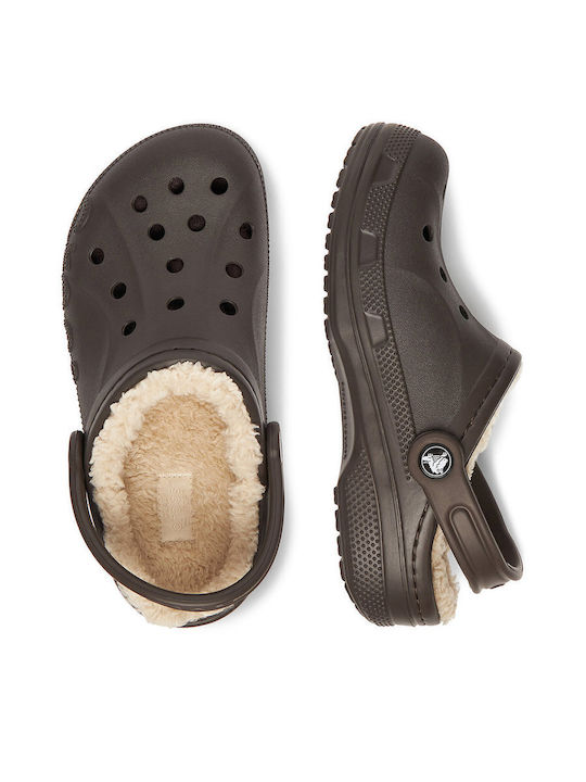 Crocs Baya Lined Clog Women's Anatomic Clogs Brown