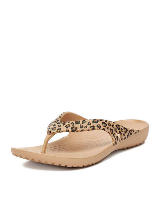 Kadee II Frauen Flip Flops in Beige Farbe