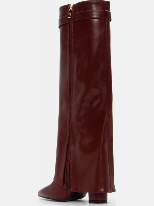 Cizme dama Burgundy
