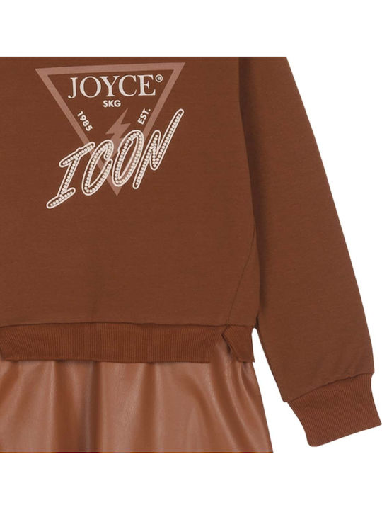 Kinderkleid Mädchenkleider Langärmelig Brown