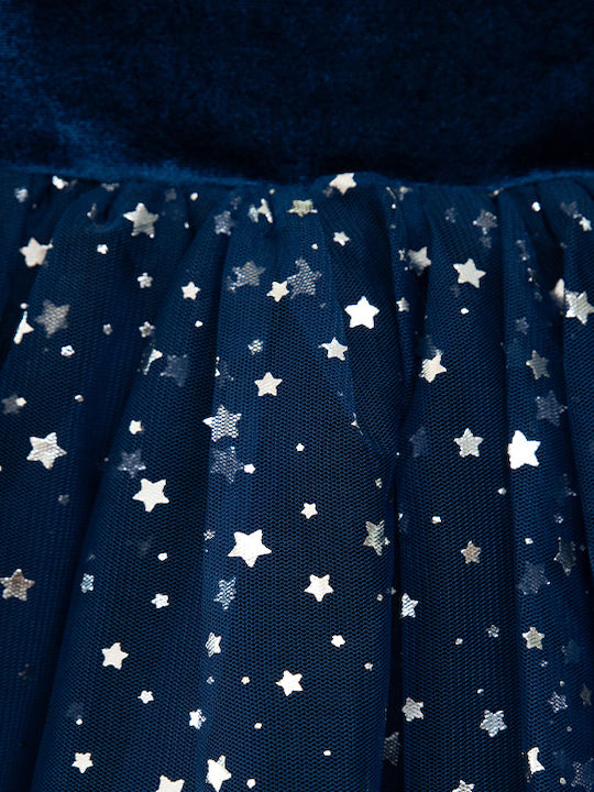Children's Dress Long Sleeve Velvet BLACK