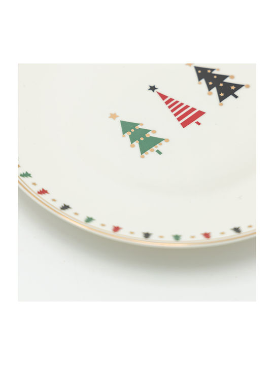 Eurolamp Set Ornamente de Crăciun Platouri Ceramice Multicolore L44xW20xD22cm. 2buc