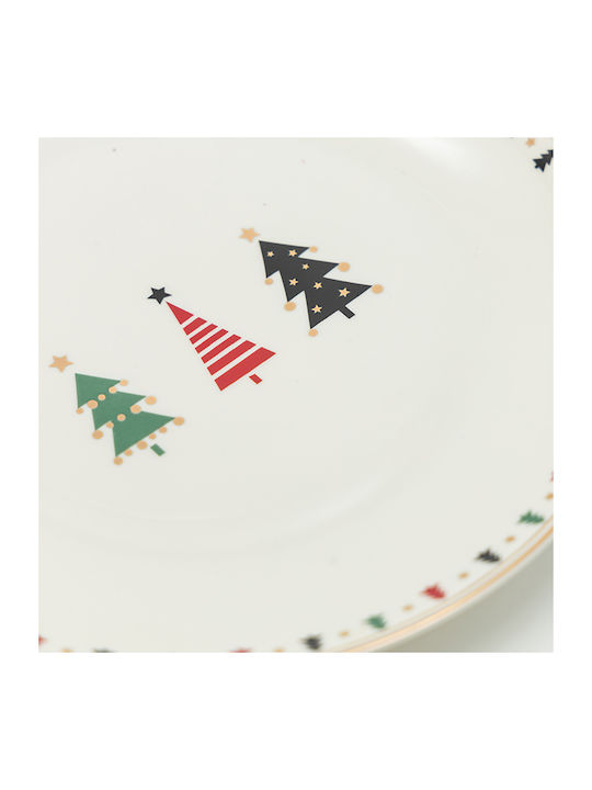 Eurolamp Set Ornamente de Crăciun Platouri Ceramice Multicolore L44xW20xD22cm. 2buc