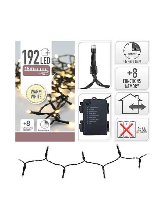 192 Lights LED Battery in String 1pcs 192 Lights LED Battery in String 1pcs