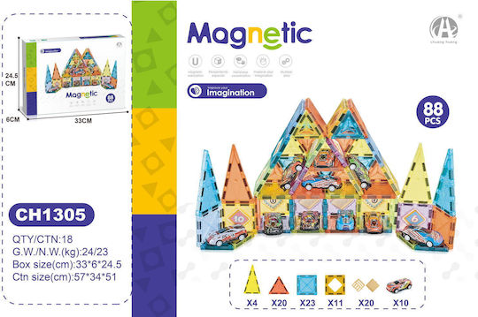 Bufnitel Magnetisches Bauspielzeug für Kinder ab 3+ Jahren
