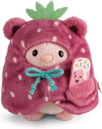 Nici Plush Bunny Pibu The Rabbit In Strawberry Costume 8 cm