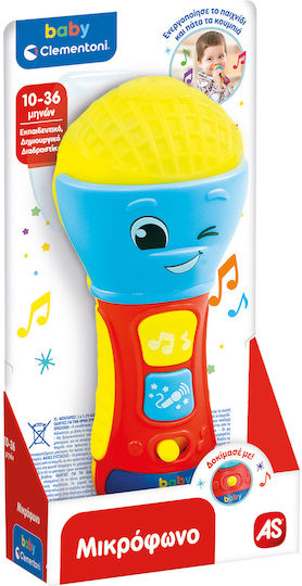 Baby Clementoni Musical Instrument Microphone (Speaks Greek) with Music and Sounds