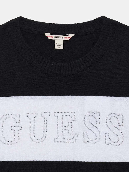 Children's Dress Long Sleeve Knitted Black