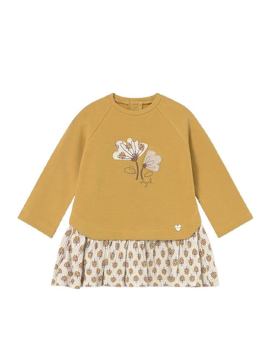Kinderkleid Mädchenkleider Langärmelig Honey