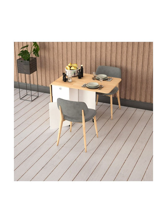 Masă Pliabilă Pentru Bucătărie Și Sufragerie MDF Stejar 70x168x75cm