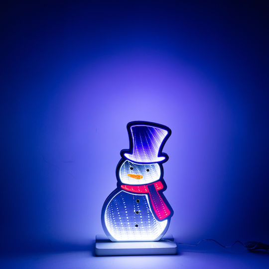 Eurolamp Snowman 17.5x5.5x33cm Decorative Design Mirror Led Tape Transformer 87 Led Multicolour Led Extension Power Supply 3m Ip20 Eurolamp