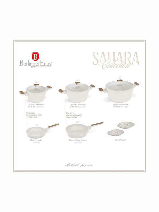 Berlinger Haus Sahara Nordic Cookware Set from Aluminum with Non-stick Interior Coating 3 Pieces