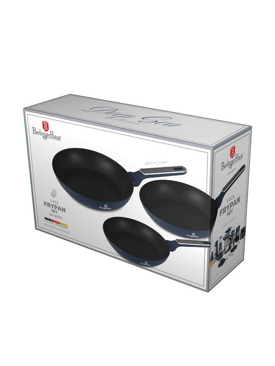 Berlinger Haus Deep Sea Set De Tigăi Din Aluminiu Cu Acoperire Interioară Antiaderent 3 Piese