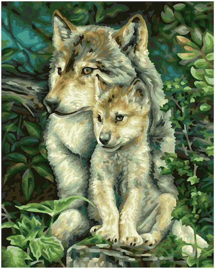 Schipper Painting by Numbers Mother Wolf #609240838