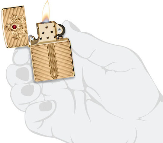 Zippo Brichetă Flacără Sword În Culoare Aurie