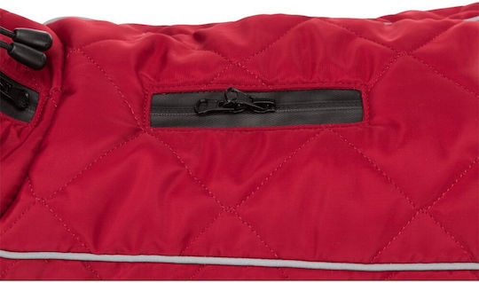 Trixie Minot Red Waterproof Dog Coat XSmall with 30cm Back Length