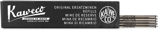 Kaweco 5 Ανταλλακτικά Μελάνια για Στυλό Medium Μαύρα