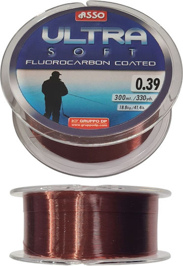 Asso Ultra Soft Πετονιά Ψαρέματος Fluorocarbon 300m / 0.32mm