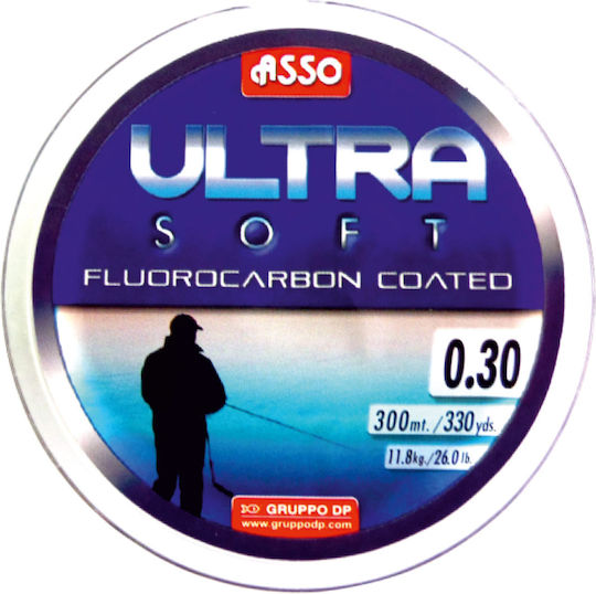 Asso Ultra Soft Πετονιά Ψαρέματος Fluorocarbon 300m / 0.32mm