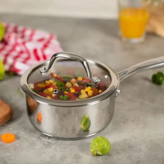 Kuhn Rikon Allround Pots Set of Stainless Steel with No Coating 2pcs