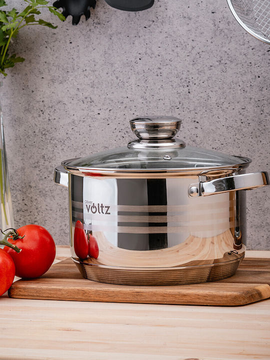 Voltz Stainless Steel Cookware Set 6 Pieces