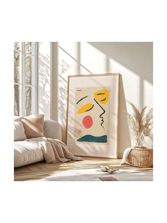 Poster Pablo Picasso Abstract Collage Art236 21cm X 30cm Λευκό Κάδρο Pvc