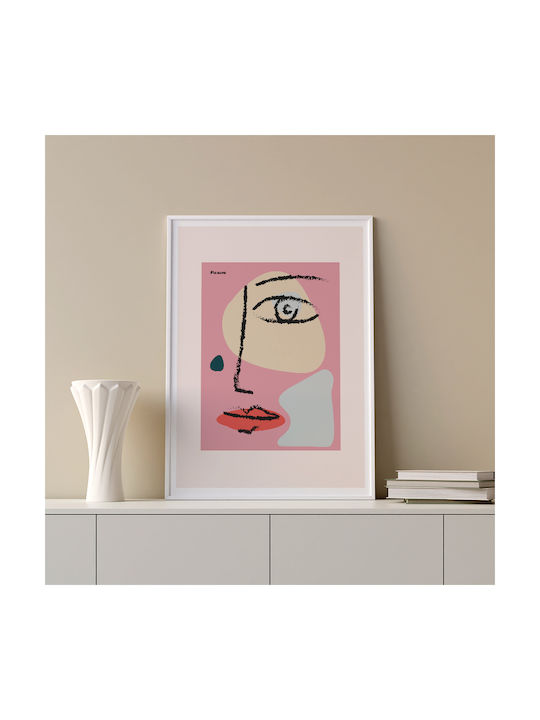 Poster Pablo Picasso Abstract Collage Art237 21cm X 30cm Λευκό Κάδρο Pvc